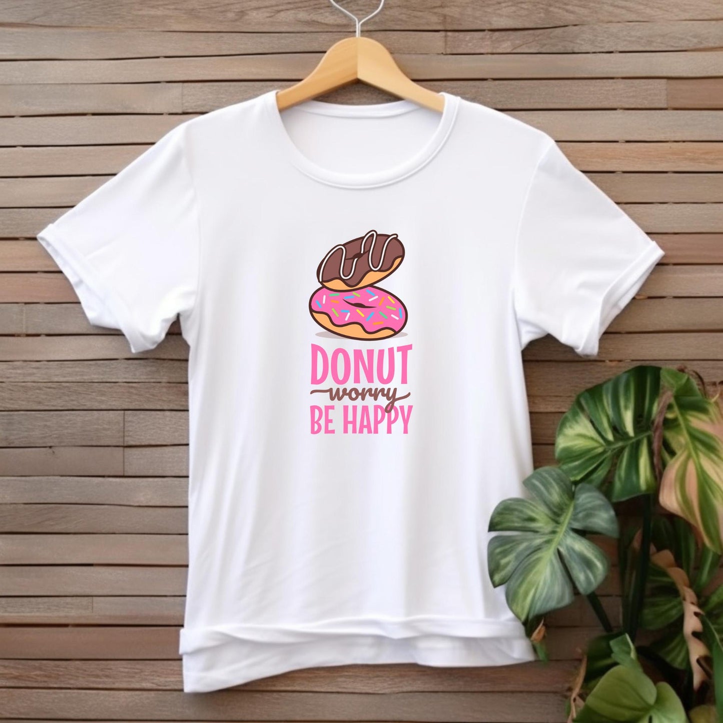 Donut Worry Be Happy Fun T-Shirt