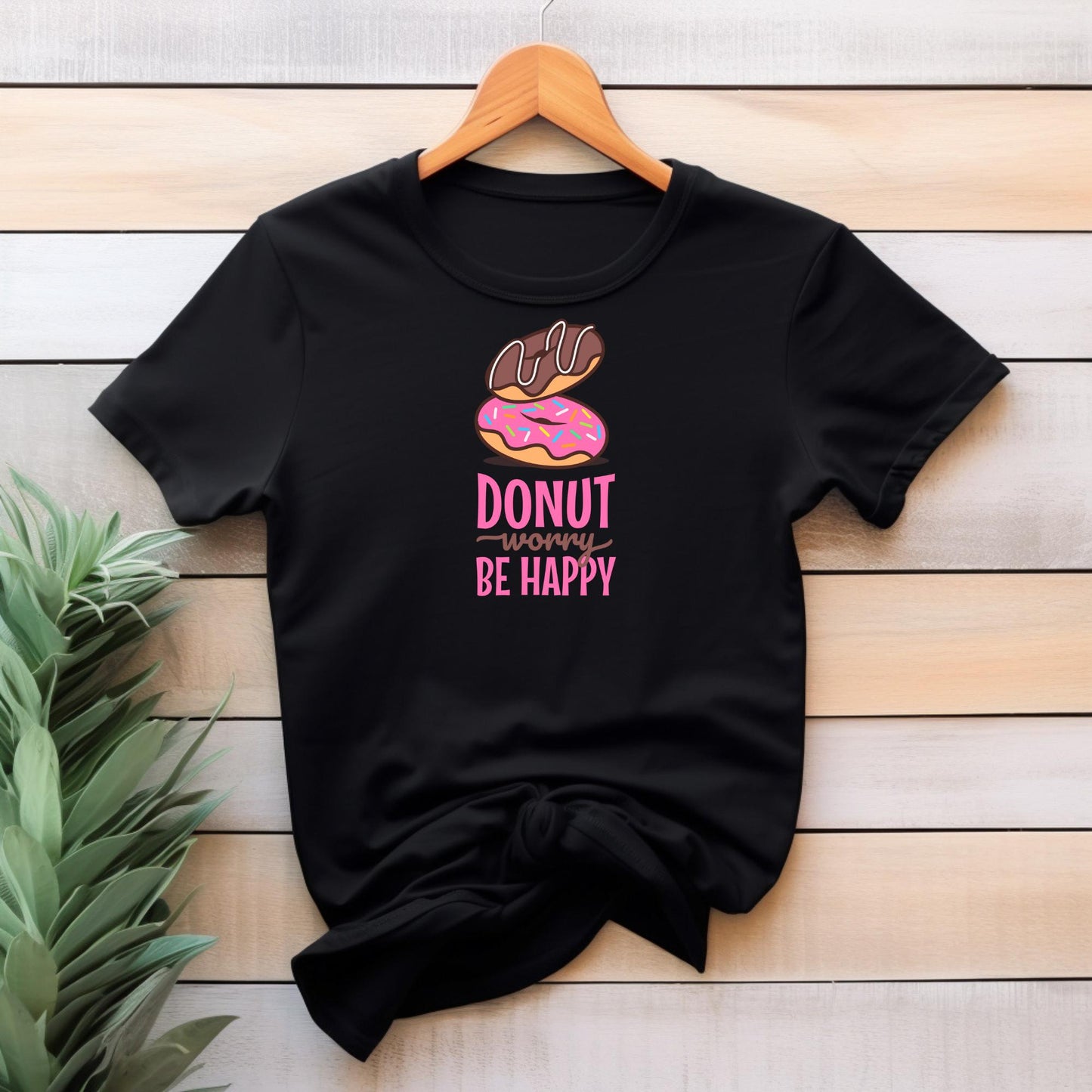 Donut Worry Be Happy Fun T-Shirt