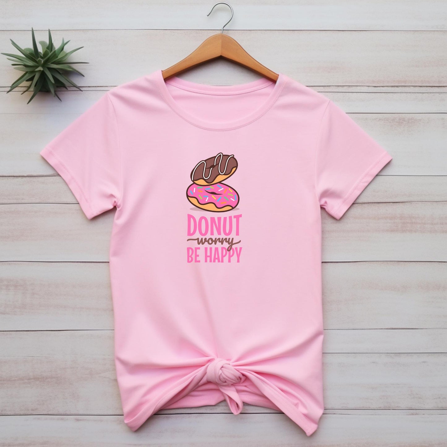 Donut Worry Be Happy Fun T-Shirt